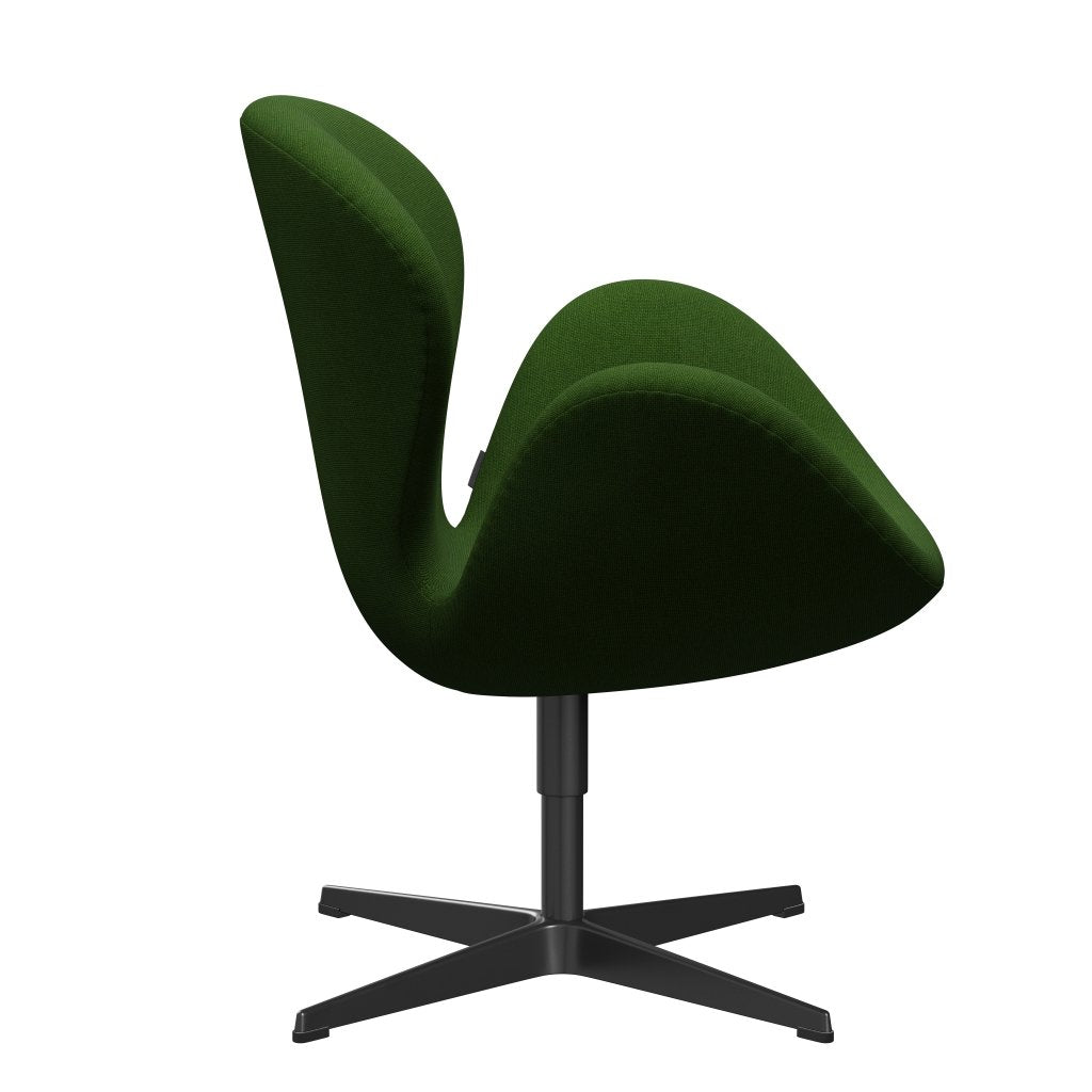 [product_category]-Fritz Hansen Swan Lounge Chair, Black Lacquered/Hallingdal Grass Green-Fritz Hansen-3320-HAL960-BLLA-FRI-3