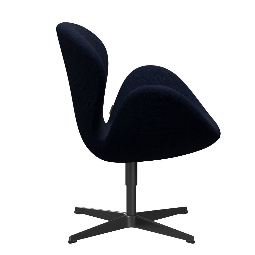 [product_category]-Fritz Hansen Swan Lounge Chair, Black Lacquered/Hallingdal Royal Blue-Fritz Hansen-3320-HAL764-BLLA-FRI-3