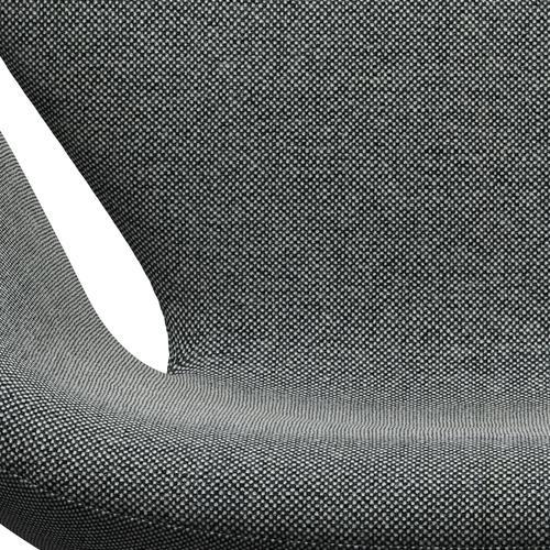 [product_category]-Fritz Hansen Swan Lounge Chair, Black Lacquered/Hallingdal White/Brown-Fritz Hansen-3320-HAL126-BLLA-FRI-6