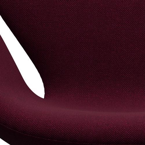 [product_category]-Fritz Hansen Swan Lounge Chair, Black Lacquered/Hallingdal Wine Red/Violet-Fritz Hansen-3320-HAL573-BLLA-FRI-6