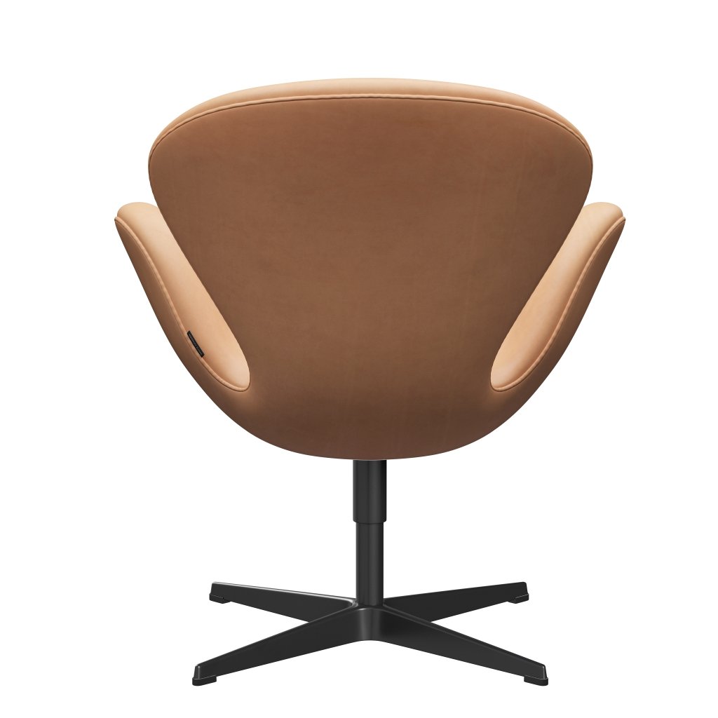 [product_category]-Fritz Hansen Swan Lounge Chair, Black Lacquered/Natural Natural-Fritz Hansen-3320-NATUR-BLLA-FRI-4