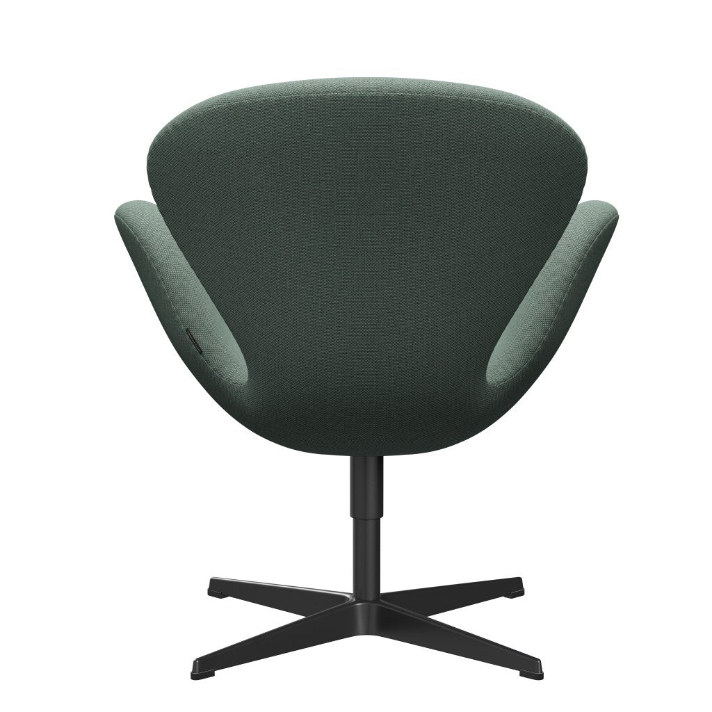 [product_category]-Fritz Hansen Swan Lounge Chair, Black Lacquered/Re Wool Aqua/Natural-Fritz Hansen-3320-REW858-BLLA-FRI-4