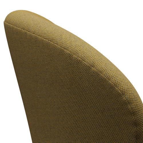 [product_category]-Fritz Hansen Swan Lounge Chair, Black Lacquered/Re Wool Golden Yellow/Natural-Fritz Hansen-3320-REW458-BLLA-FRI-5