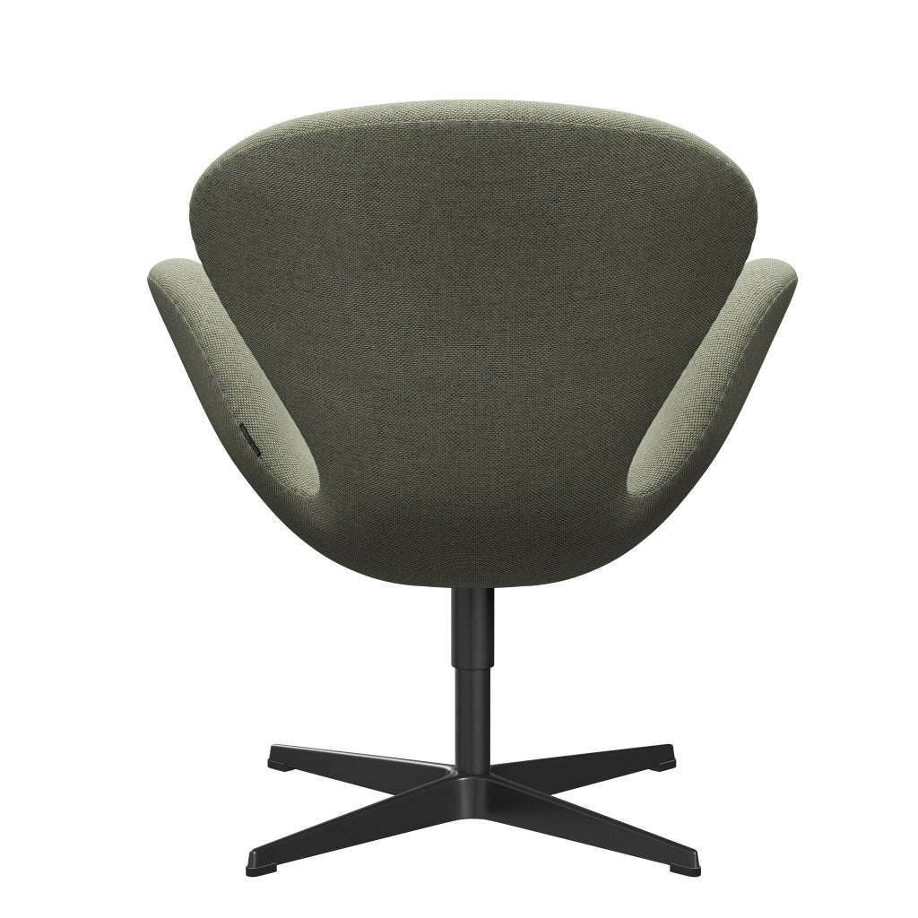 [product_category]-Fritz Hansen Swan Lounge Chair, Black Lacquered/Re Wool Lime Green/Natural-Fritz Hansen-3320-REW408-BLLA-FRI-4