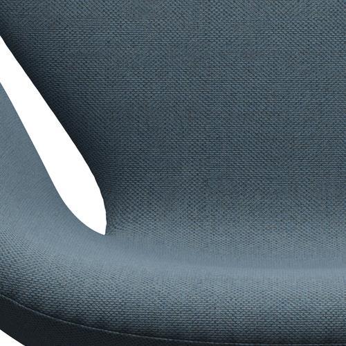 [product_category]-Fritz Hansen Swan Lounge Chair, Black Lacquered/Re Wool Natural/Light Blue-Fritz Hansen-3320-REW768-BLLA-FRI-6