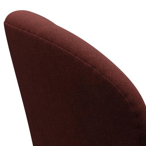 [product_category]-Fritz Hansen Swan Lounge Chair, Black Lacquered/Rims Dark Red/Brown-Fritz Hansen-3320-RIM591-BLLA-FRI-5