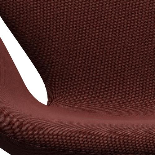 [product_category]-Fritz Hansen Swan Lounge Chair, Black Lacquered/Rims Dark Red/Brown-Fritz Hansen-3320-RIM591-BLLA-FRI-6