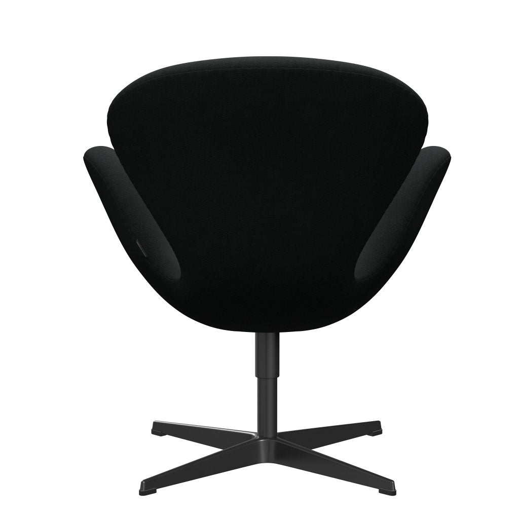 [product_category]-Fritz Hansen Swan Lounge Chair, Black Lacquered/Steelcut Black-Fritz Hansen-3320-STI190-BLLA-FRI-4