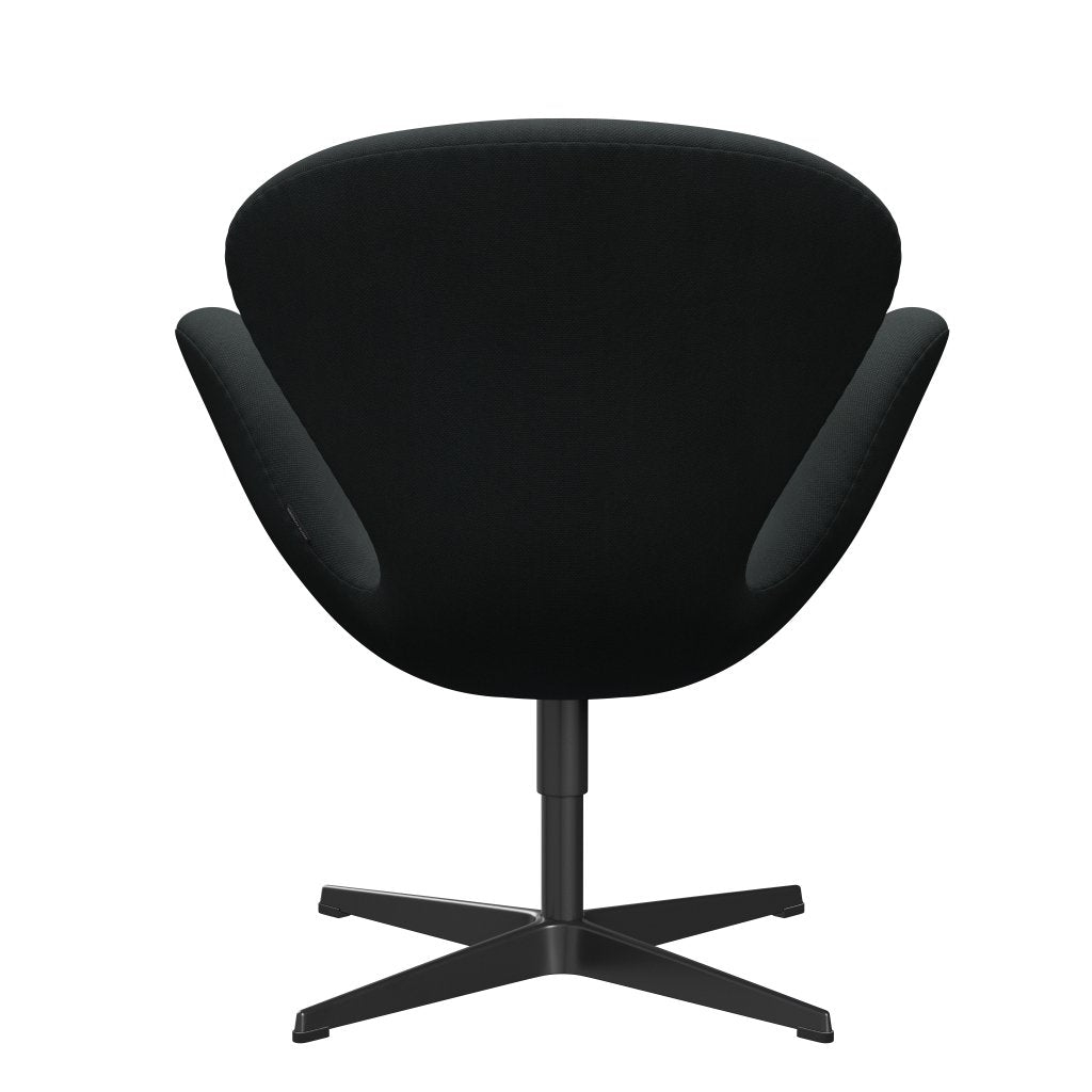 [product_category]-Fritz Hansen Swan Lounge Chair, Black Lacquered/Steelcut Charcoal-Fritz Hansen-3320-STI180-BLLA-FRI-4
