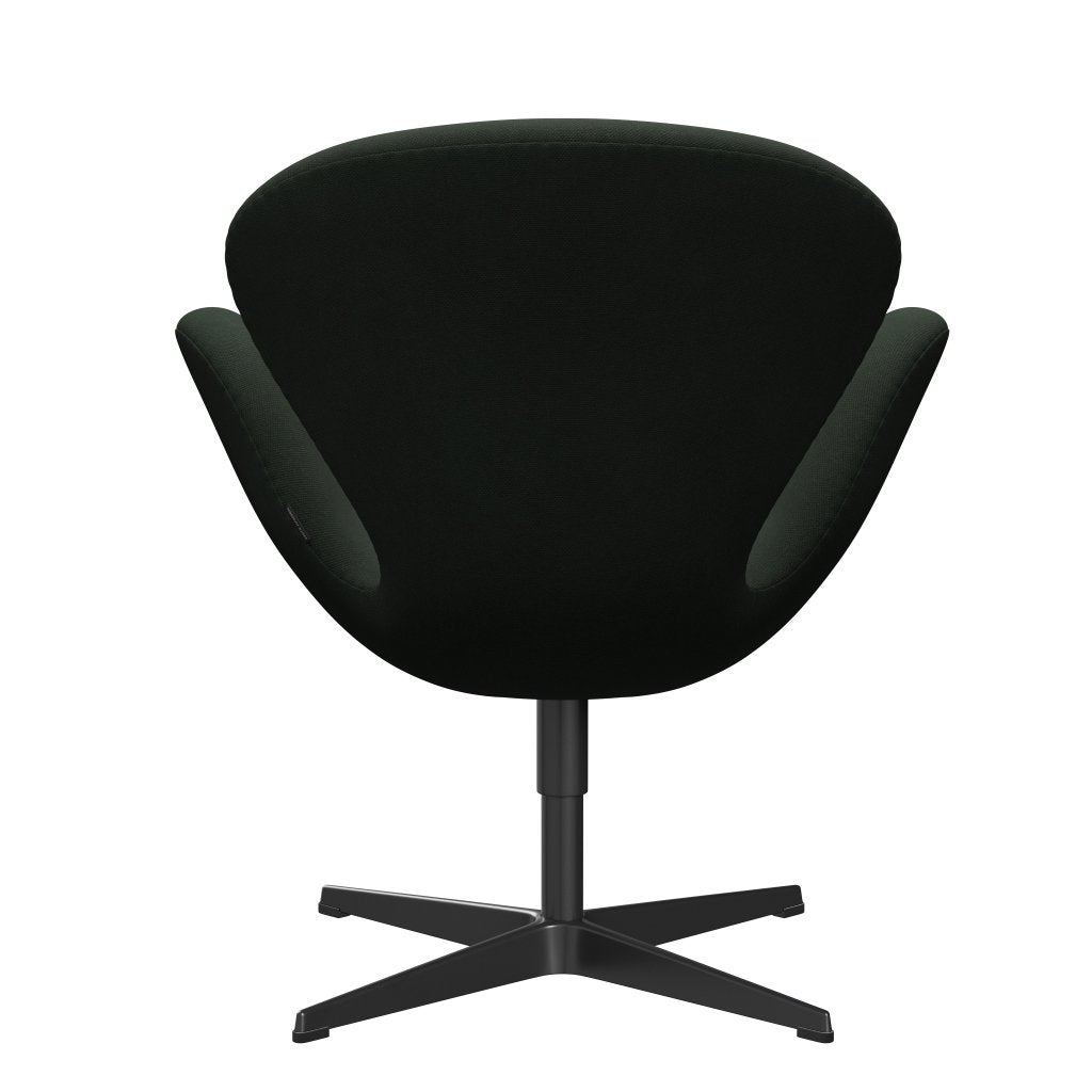 [product_category]-Fritz Hansen Swan Lounge Chair, Black Lacquered/Steelcut Dark Army Green-Fritz Hansen-3320-STI975-BLLA-FRI-4