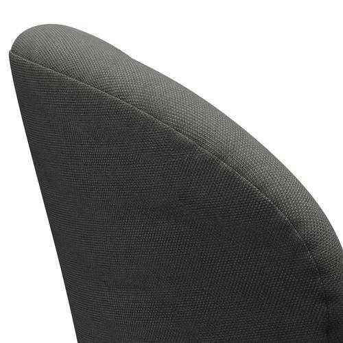 [product_category]-Fritz Hansen Swan Lounge Chair, Black Lacquered/Steelcut Grey-Fritz Hansen-3320-STI160-BLLA-FRI-5