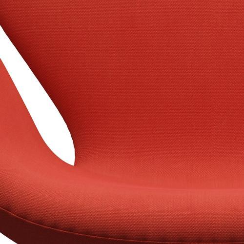 [product_category]-Fritz Hansen Swan Lounge Chair, Black Lacquered/Steelcut Light Red-Fritz Hansen-3320-STI550-BLLA-FRI-6