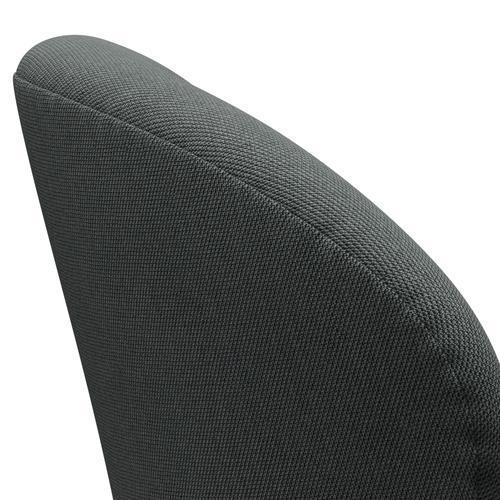 [product_category]-Fritz Hansen Swan Lounge Chair, Black Lacquered/Steelcut Trio Coal-Fritz Hansen-3320-STR153-BLLA-FRI-5