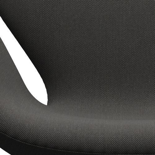 [product_category]-Fritz Hansen Swan Lounge Chair, Black Lacquered/Steelcut Trio Dark Grey-Fritz Hansen-3320-STR176-BLLA-FRI-6