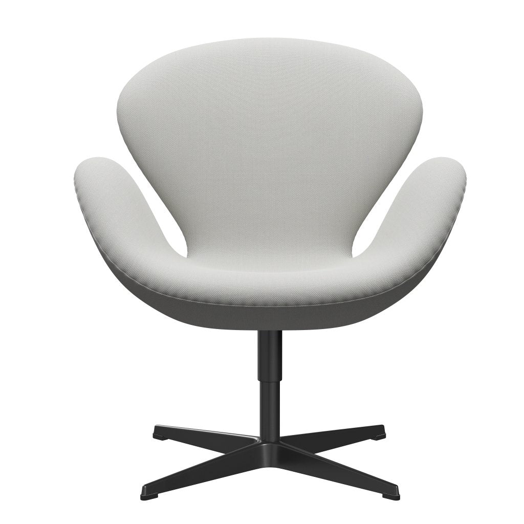 [product_category]-Fritz Hansen Swan Lounge Chair, Black Lacquered/Steelcut Trio Delicate Mint Green-Fritz Hansen-3320-STR906-BLLA-FRI-1