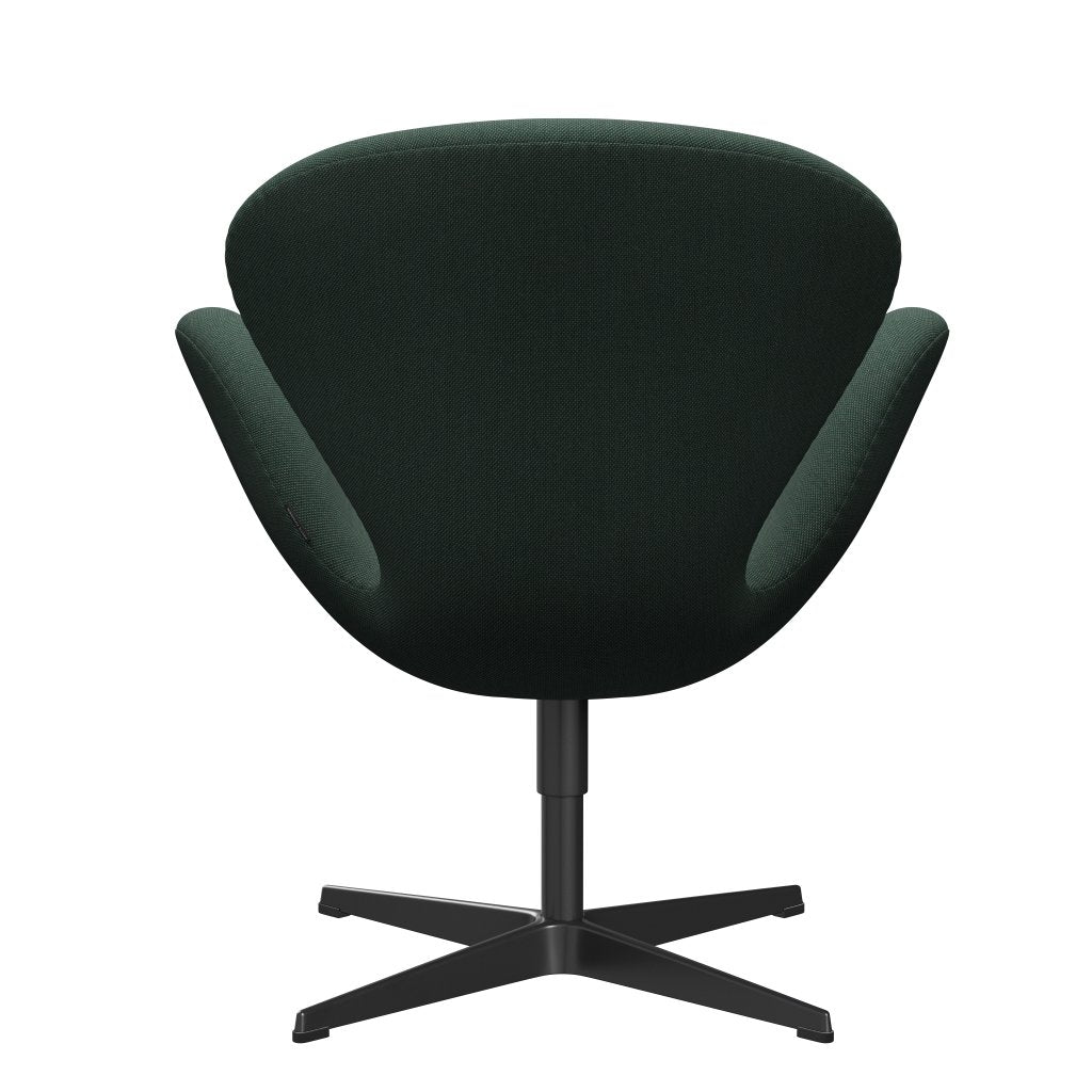 [product_category]-Fritz Hansen Swan Lounge Chair, Black Lacquered/Steelcut Trio Dusty Green-Fritz Hansen-3320-STR966-BLLA-FRI-4