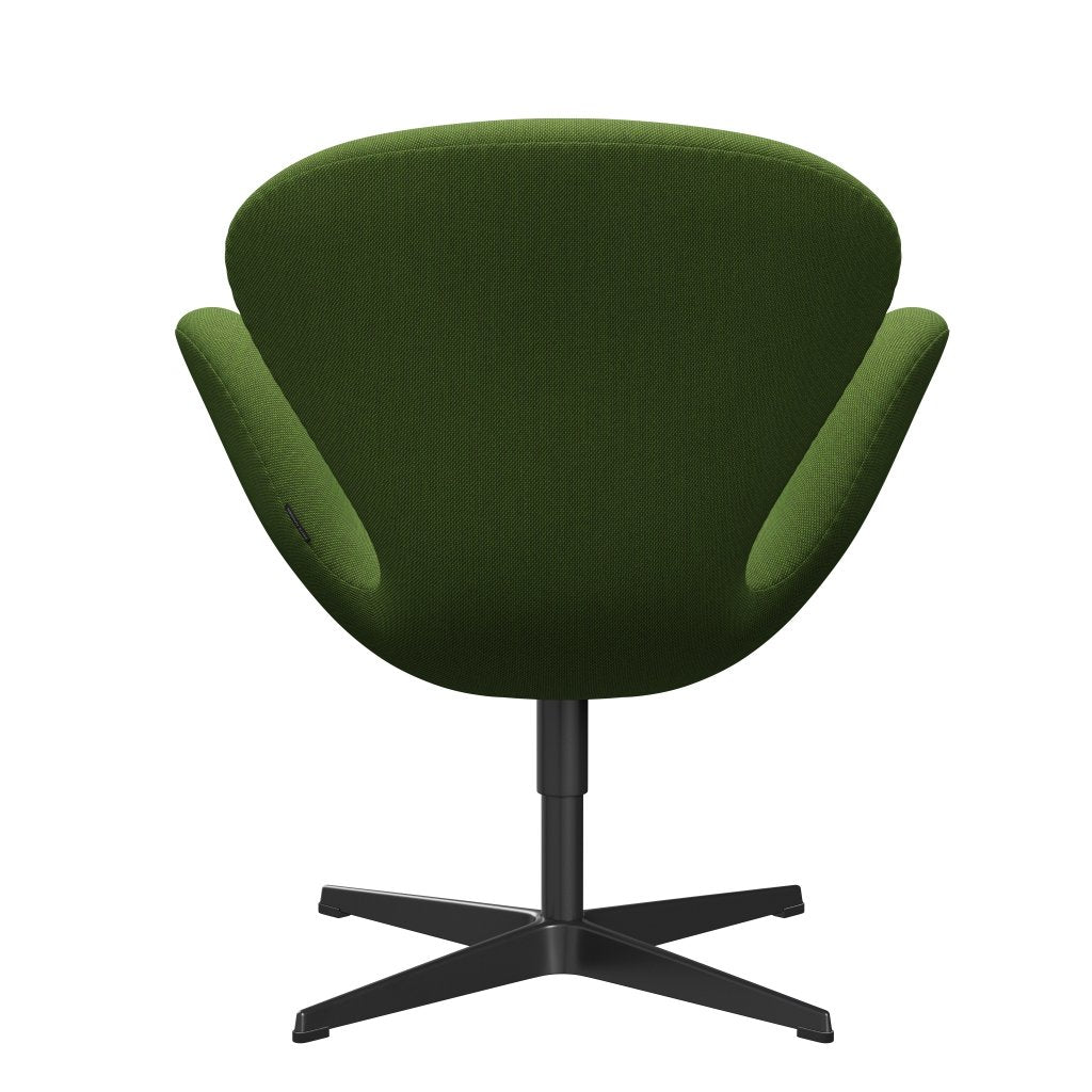 [product_category]-Fritz Hansen Swan Lounge Chair, Black Lacquered/Steelcut Trio Grass Green-Fritz Hansen-3320-STR953-BLLA-FRI-4