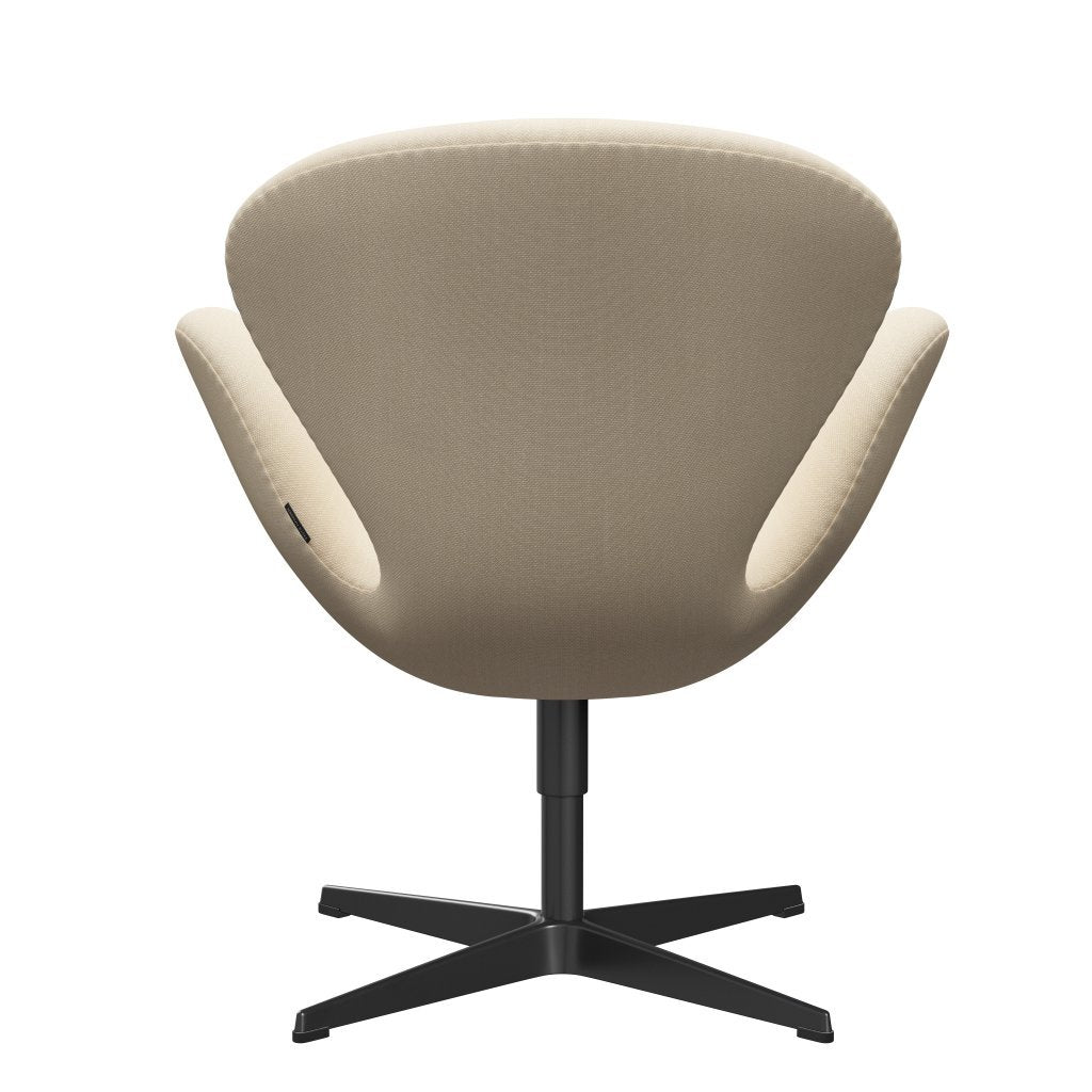 [product_category]-Fritz Hansen Swan Lounge Chair, Black Lacquered/Steelcut White-Fritz Hansen-3320-STI110-BLLA-FRI-4