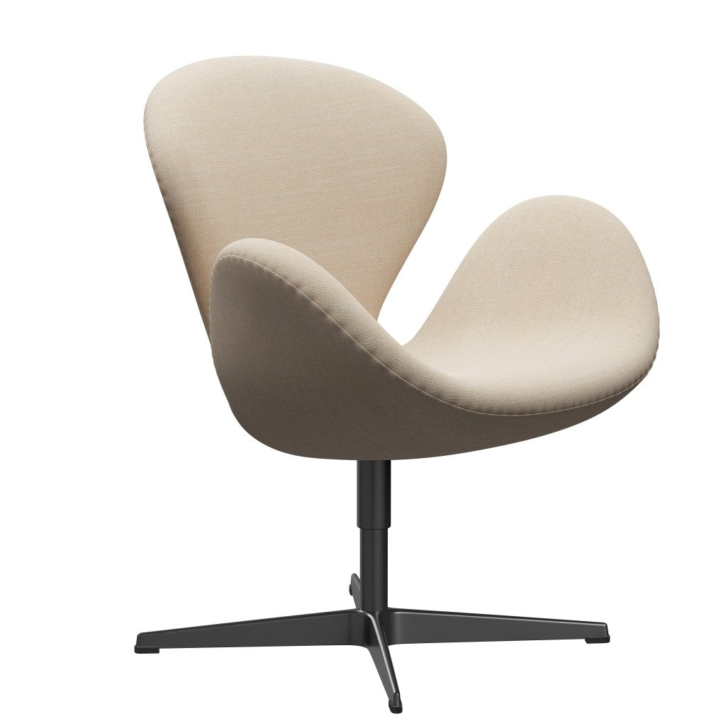 [product_category]-Fritz Hansen Swan Lounge Chair, Black Lacquered/Sunniva Cream/Sand-Fritz Hansen-3320-SV423-BLLA-FRI-2