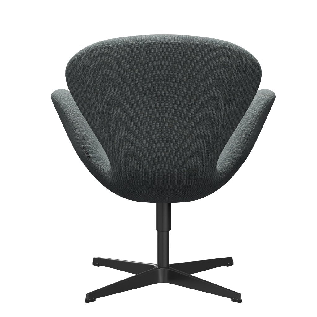 [product_category]-Fritz Hansen Swan Lounge Chair, Black Lacquered/Sunniva Grey/Pale Green-Fritz Hansen-3320-SV152-BLLA-FRI-4