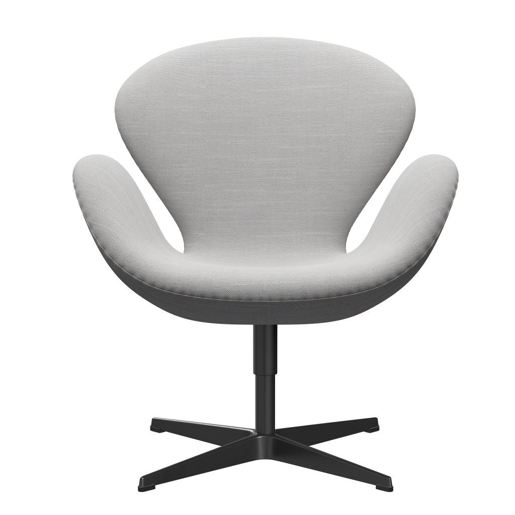 [product_category]-Fritz Hansen Swan Lounge Chair, Black Lacquered/Sunniva Natural/Light Grey-Fritz Hansen-3320-SV713-BLLA-FRI-1