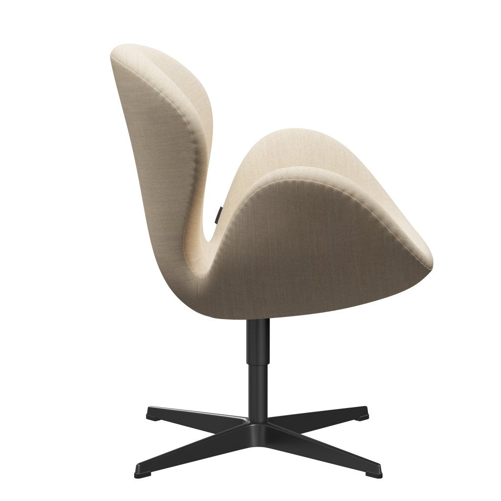 [product_category]-Fritz Hansen Swan Lounge Chair, Black Lacquered/Sunniva Sand-Fritz Hansen-3320-SV811-BLLA-FRI-3