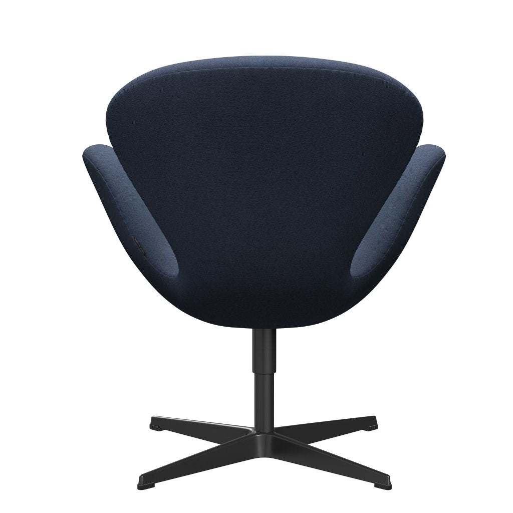 [product_category]-Fritz Hansen Swan Lounge Chair, Black Lacquered/Tonus Grey Blue-Fritz Hansen-3320-TON764-BLLA-FRI-4