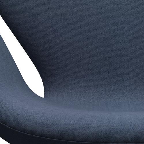 [product_category]-Fritz Hansen Swan Lounge Chair, Black Lacquered/Tonus Grey Blue-Fritz Hansen-3320-TON764-BLLA-FRI-6