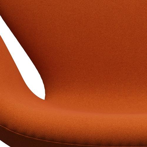 [product_category]-Fritz Hansen Swan Lounge Chair, Black Lacquered/Tonus Orange (605)-Fritz Hansen-3320-TON605-BLLA-FRI-6