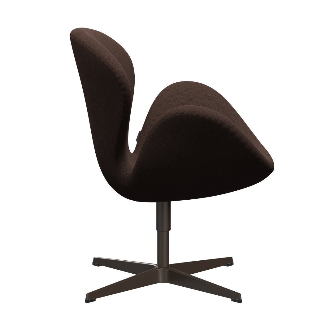 Fritz Hansen Swan Lounge Lounge, brun brun / capture de brun chocolat