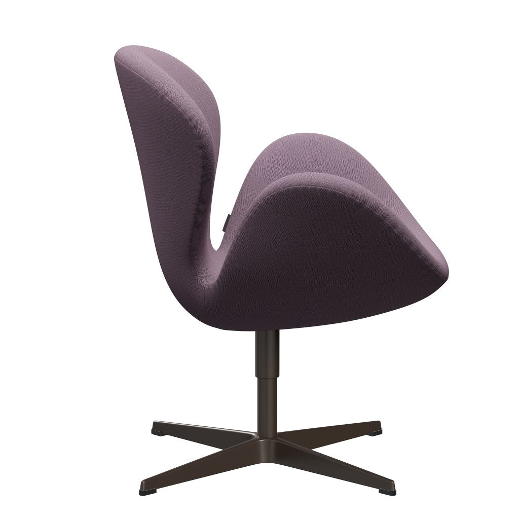 [product_category]-Fritz Hansen Swan Lounge Chair, Brown Bronze/Capture Violet/Brown-Fritz Hansen-3320-CP6202-BBBASE-FRI-3