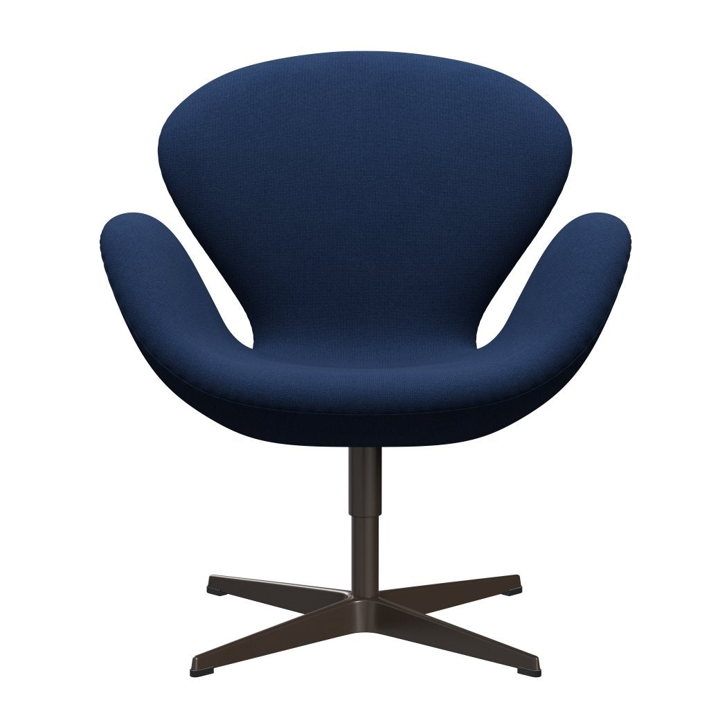 [product_category]-Fritz Hansen Swan Lounge Chair, Brown Bronze/Christianshavn Blue Uni-Fritz Hansen-3320-CH1153-BBBASE-FRI-1