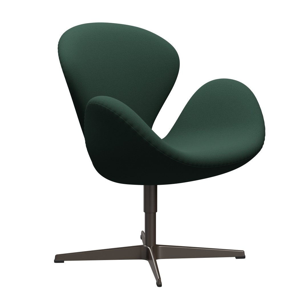 [product_category]-Fritz Hansen Swan Lounge Chair, Brown Bronze/Christianshavn Dark Green Uni-Fritz Hansen-3320-CH1160-BBBASE-FRI-2