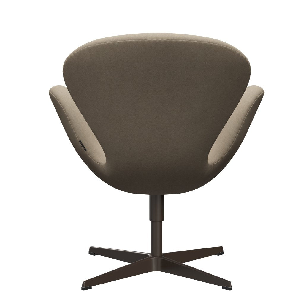 [product_category]-Fritz Hansen Swan Lounge Chair, Brown Bronze/Divina Light Beige-Fritz Hansen-3320-DIV224-BBBASE-FRI-4