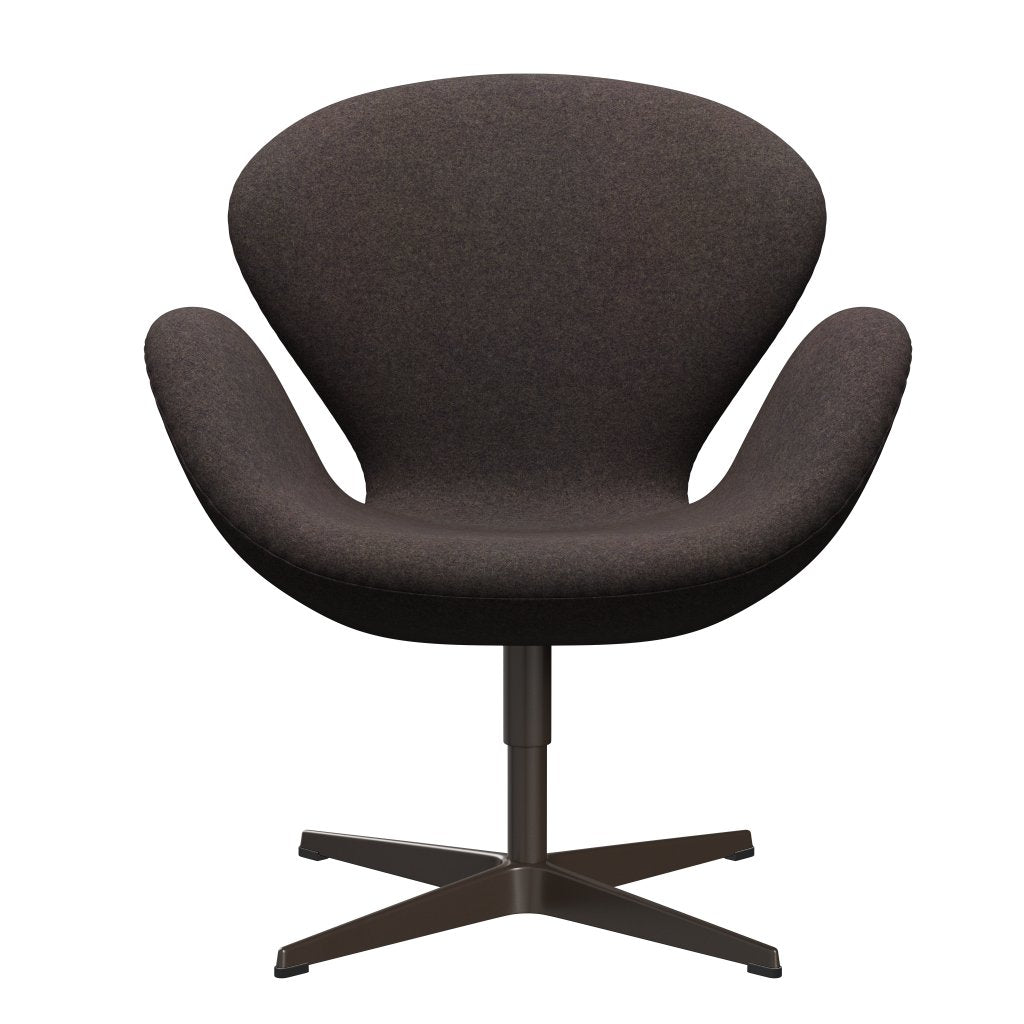 [product_category]-Fritz Hansen Swan Lounge Chair, Brown Bronze/Divina Md Chocolate-Fritz Hansen-3320-DMD353-BBBASE-FRI-1