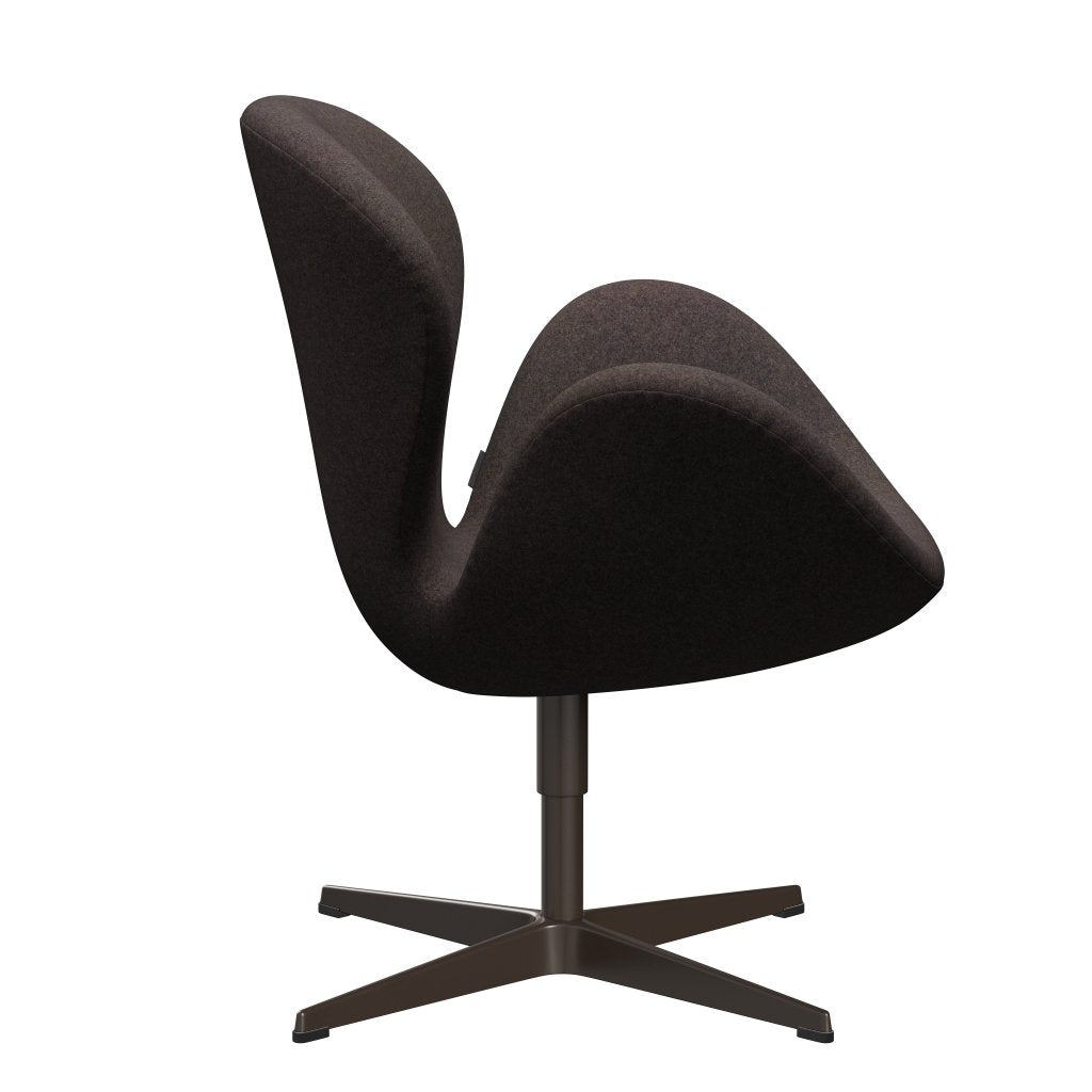 [product_category]-Fritz Hansen Swan Lounge Chair, Brown Bronze/Divina Md Chocolate-Fritz Hansen-3320-DMD353-BBBASE-FRI-3