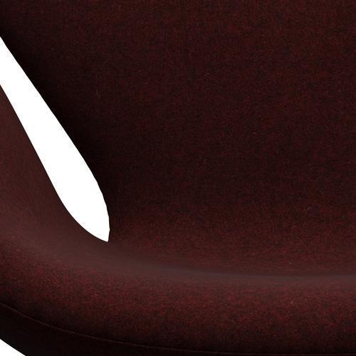 [product_category]-Fritz Hansen Swan Lounge Chair, Brown Bronze/Divina Melange Burgundy-Fritz Hansen-3320-DIM597-BBBASE-FRI-6