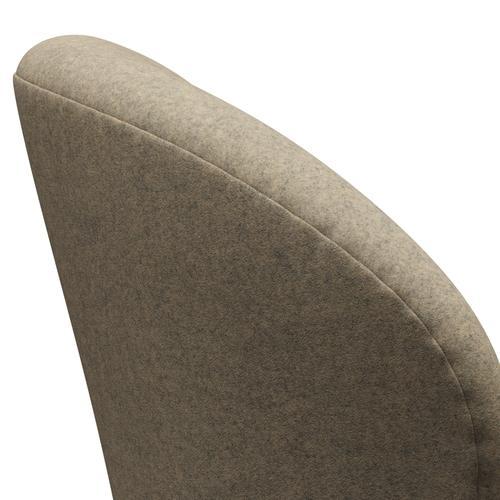 [product_category]-Fritz Hansen Swan Lounge Chair, Brown Bronze/Divina Melange Grey Sand-Fritz Hansen-3320-DIM237-BBBASE-FRI-5