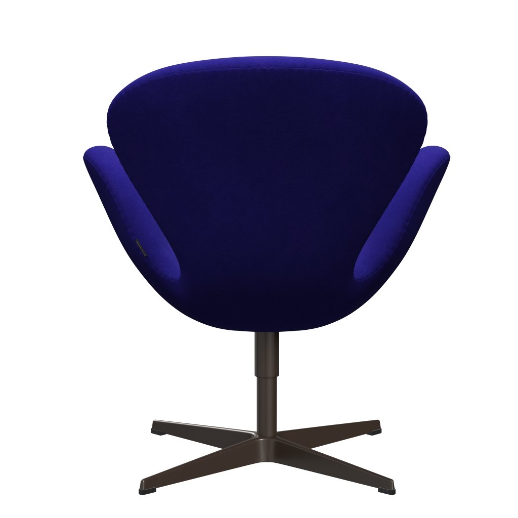 [product_category]-Fritz Hansen Swan Lounge Chair, Brown Bronze/Divina Petrol Blue-Fritz Hansen-3320-DIV686-BBBASE-FRI-4