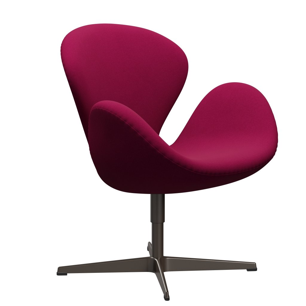 [product_category]-Fritz Hansen Swan Lounge Chair, Brown Bronze/Divina Pink Dark-Fritz Hansen-3320-DIV662-BBBASE-FRI-2