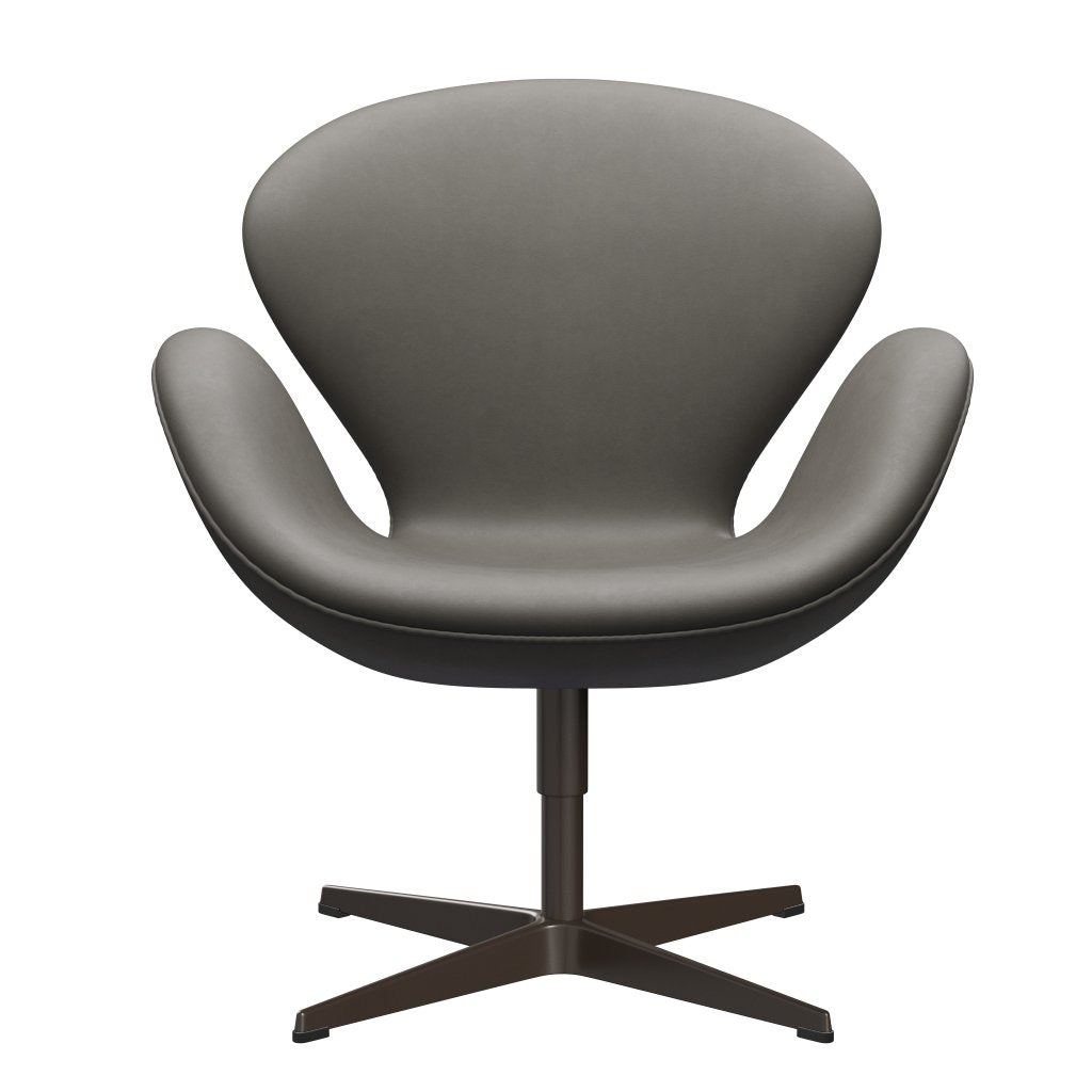 [product_category]-Fritz Hansen Swan Lounge Chair, Brown Bronze/Essential Lava-Fritz Hansen-3320-STLAVA-BBBASE-FRI-1