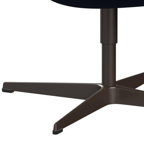 Fritz Hansen Swan Lounge Stuhl, braune Bronze/Ruhm dunkelblau (66071)