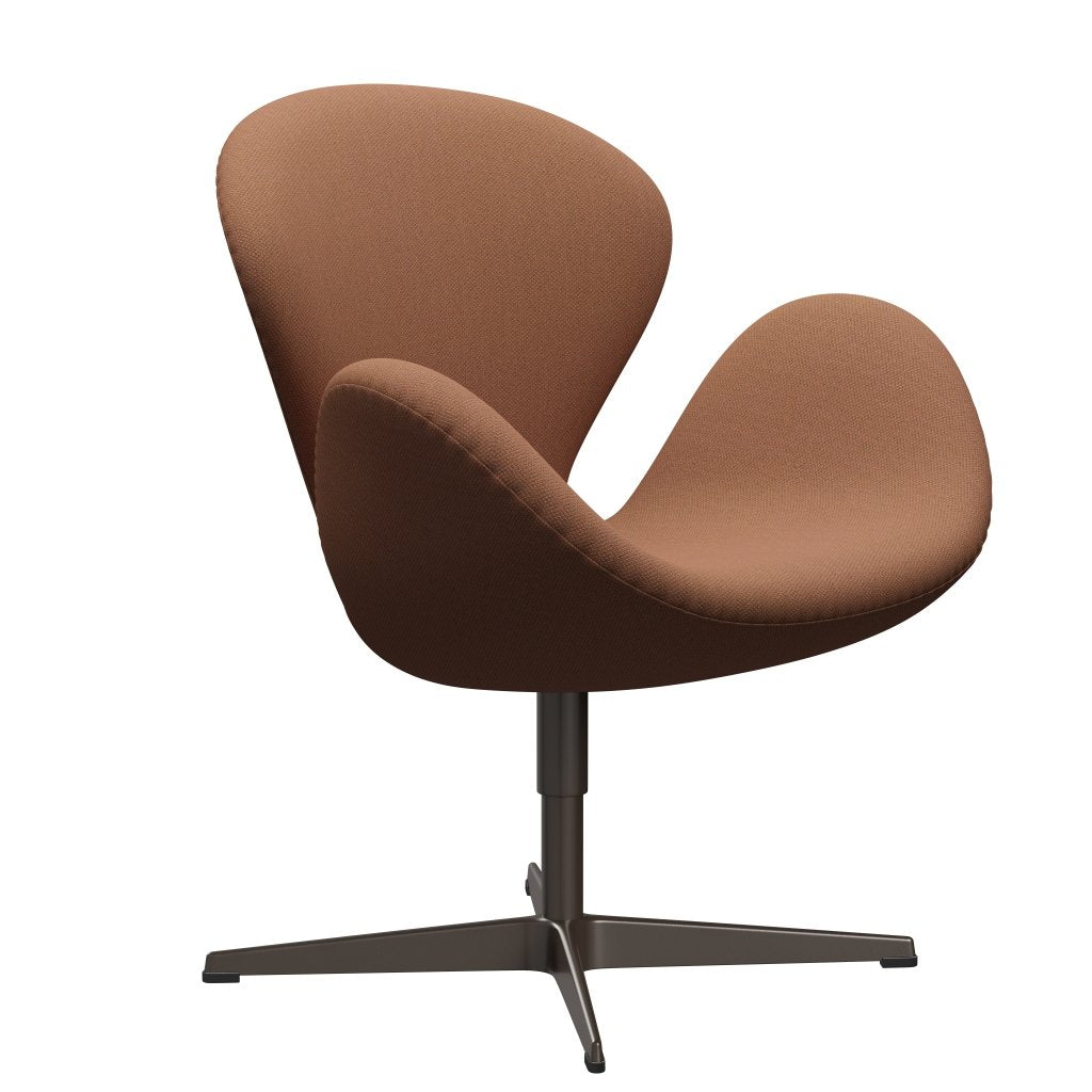 [product_category]-Fritz Hansen Swan Lounge Chair, Brown Bronze/Fiord Peach-Fritz Hansen-3320-FIO562-BBBASE-FRI-2