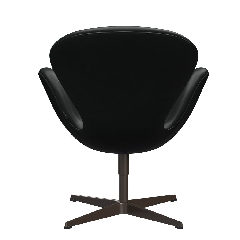 [product_category]-Fritz Hansen Swan Lounge Chair, Brown Bronze/Grace Black-Fritz Hansen-3320-ELBLA-BBBASE-FRI-4