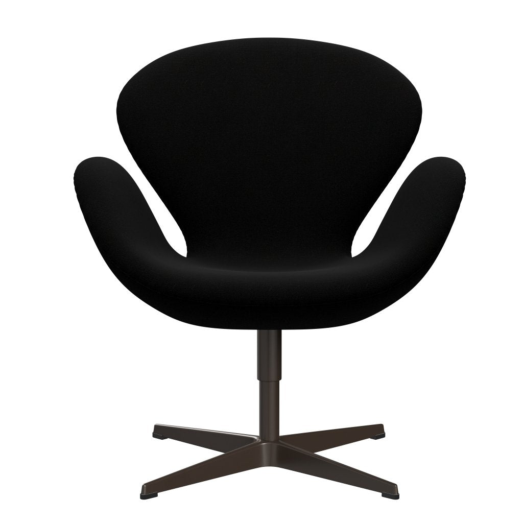 [product_category]-Fritz Hansen Swan Lounge Chair, Brown Bronze/Hallingdal Black-Fritz Hansen-3320-HAL190-BBBASE-FRI-1