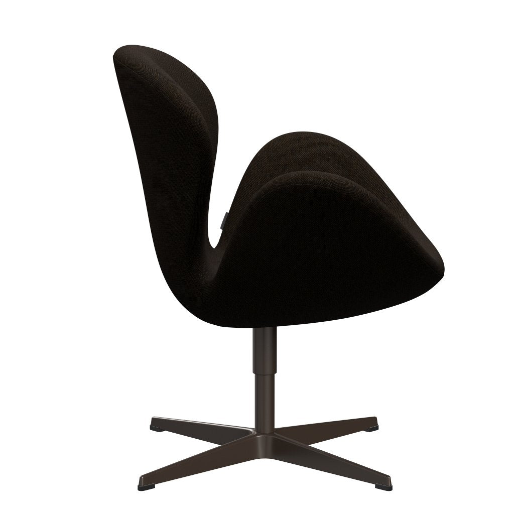 Fritz Hansen Swan Lounge Chair, bronce marrón/Hallingdal negro/marrón