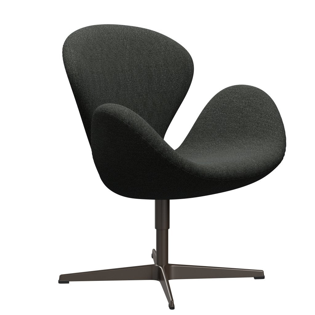 [product_category]-Fritz Hansen Swan Lounge Chair, Brown Bronze/Hallingdal Black/Grey (368)-Fritz Hansen-3320-HAL368-BBBASE-FRI-2