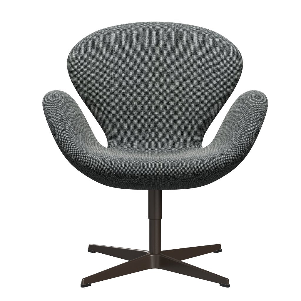 [product_category]-Fritz Hansen Swan Lounge Chair, Brown Bronze/Hallingdal White/Brown-Fritz Hansen-3320-HAL126-BBBASE-FRI-1