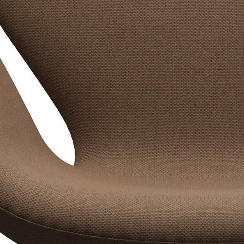 [product_category]-Fritz Hansen Swan Lounge Chair, Brown Bronze/Re Wool Brown/Natural-Fritz Hansen-3320-REW378-BBBASE-FRI-6