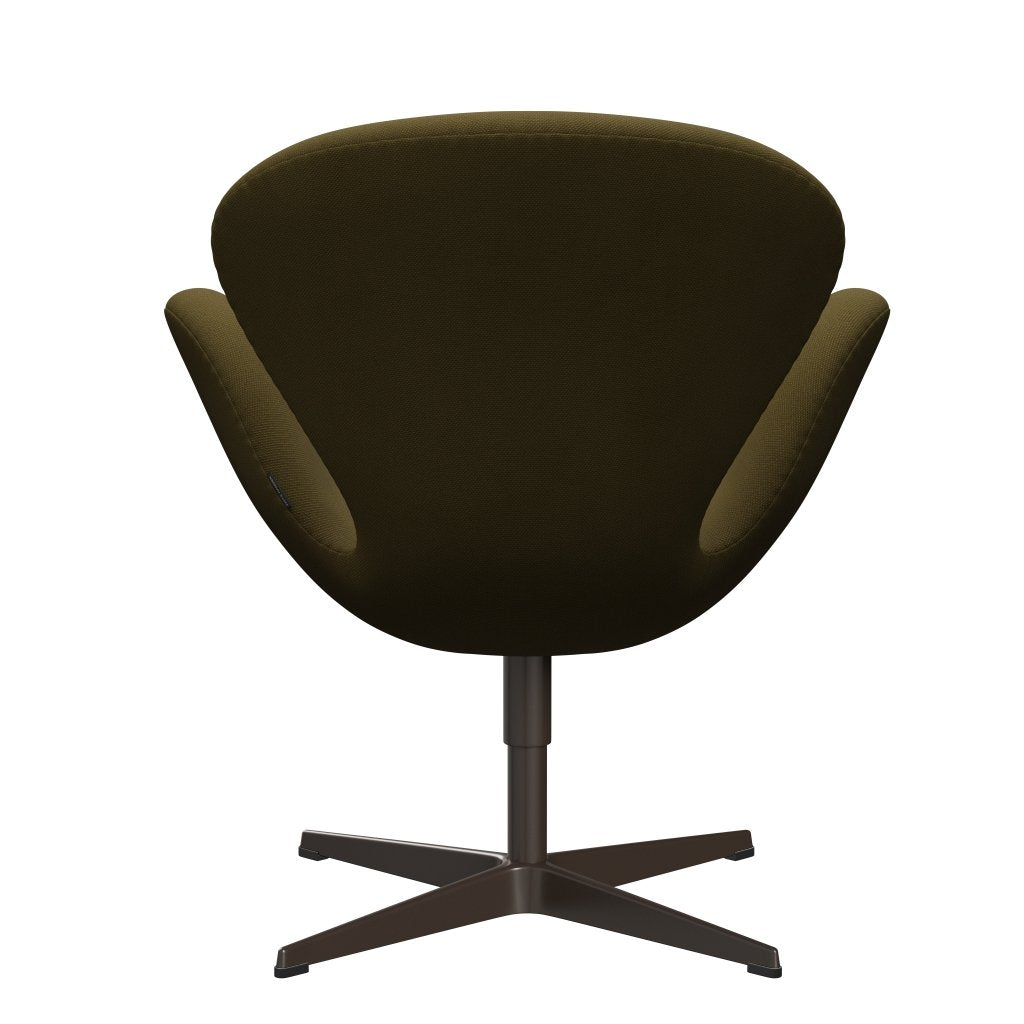 [product_category]-Fritz Hansen Swan Lounge Chair, Brown Bronze/Steelcut Army Green-Fritz Hansen-3320-STI985-BBBASE-FRI-4